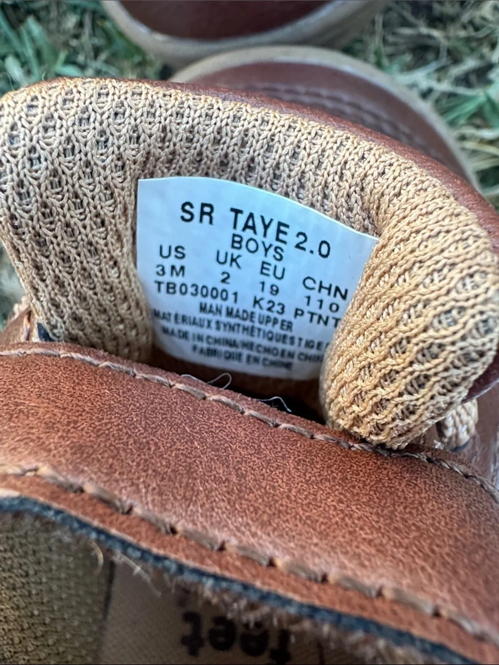 Stride Rite Toddler Brown Leather-Look Hook & Loop Sneakers